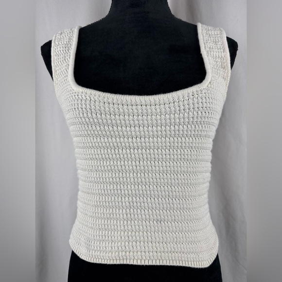 Streetwear Society Cream Color Knit Crop Top - Picture 1 of 7
